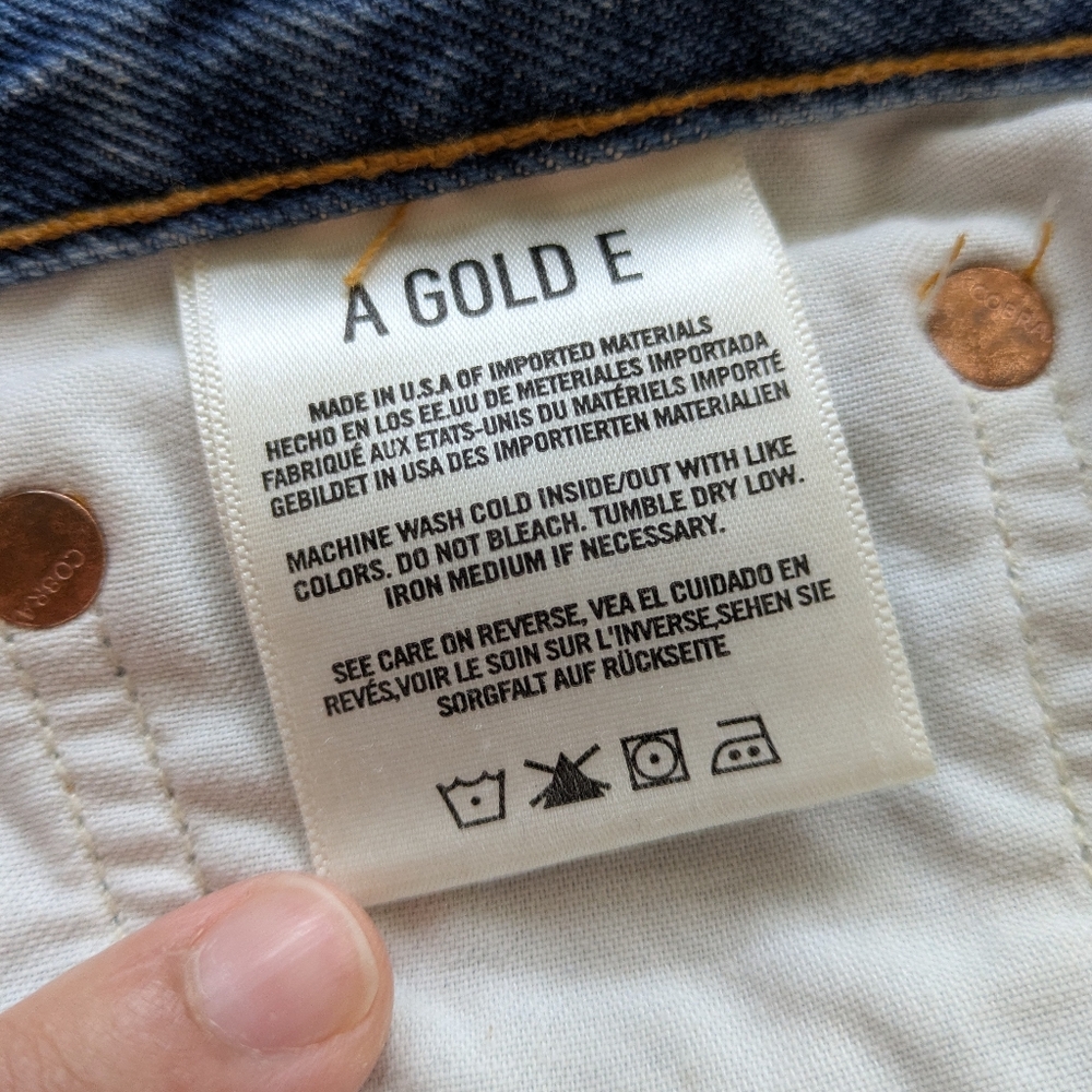 Agolde high rise tapered jeans, size 31 - Picture 4 of 6